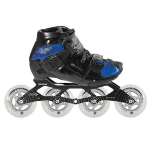 Alternative view of Rollers Luigino AJUSTABLE Noir Bleu - Rapid 3/4 Roues - Roues 84 ou 90mm
